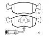 Bremsbelagsatz, Scheibenbremse Brake Pad Set:1 632 792