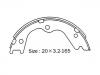 刹车蹄片 Brake Shoe Set:NN2073