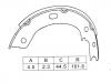 Zapata de freno Brake Shoe Set:K1244