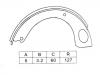 Bremsbackensatz Brake Shoe Set:K1246