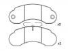 Bremsbelagsatz, Scheibenbremse Brake Pad Set:631 420 03 20