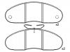 Plaquettes de frein Brake Pad Set:77 01 203 895