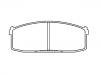 Plaquettes de frein Brake Pad Set:41060-01F87