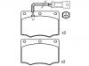 Bremsbelagsatz, Scheibenbremse Brake Pad Set:1 619 145