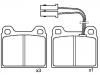 Bremsbelagsatz, Scheibenbremse Brake Pad Set:0060 720 645