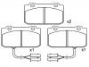 Bremsbelagsatz, Scheibenbremse Brake Pad Set:0060 750 760