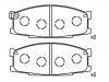 Plaquettes de frein Brake Pad Set:MB259949