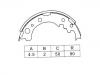 Kit mâchoire de frein Brake Shoe Set:44060-G3225